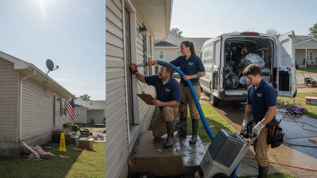 Ceiling Water Damage Restoration in Wrightstown, WI near me